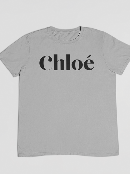 Heather Grey Clo Dark Print T-Shirt Out The Purse