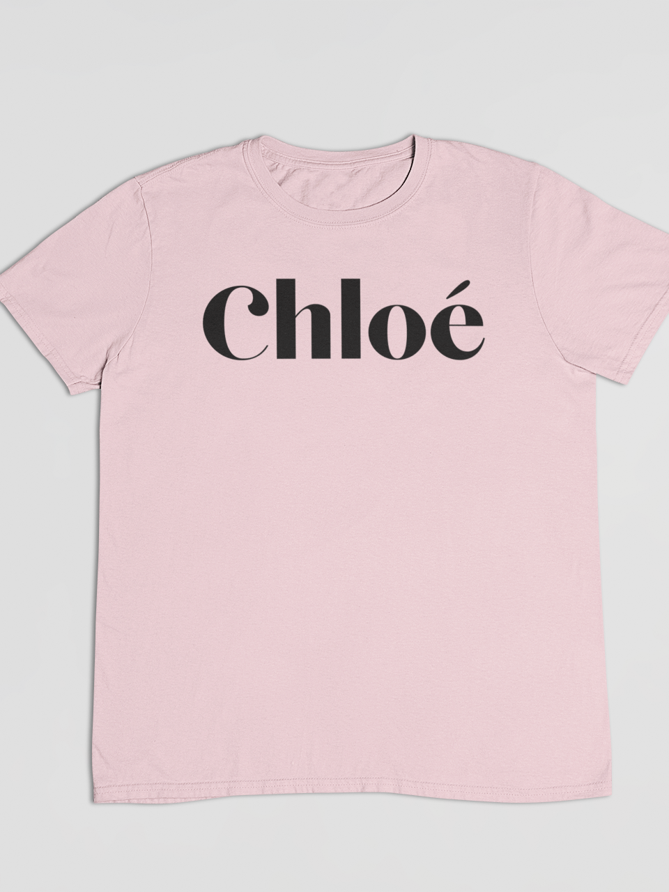 Baby Pink Clo Dark Print T-Shirt Out The Purse