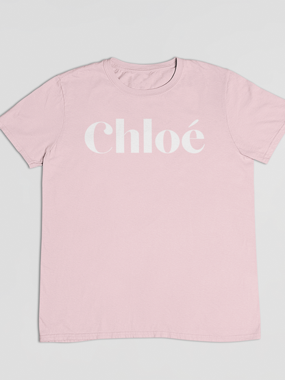 Baby Pink Clo Light Printed T-Shirt Out The Purse