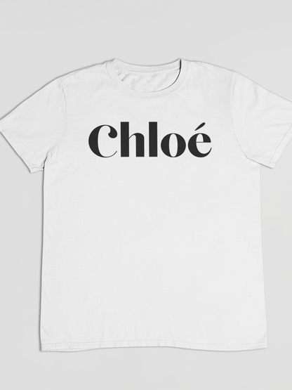 White Clo Dark Print T-Shirt Out The Purse