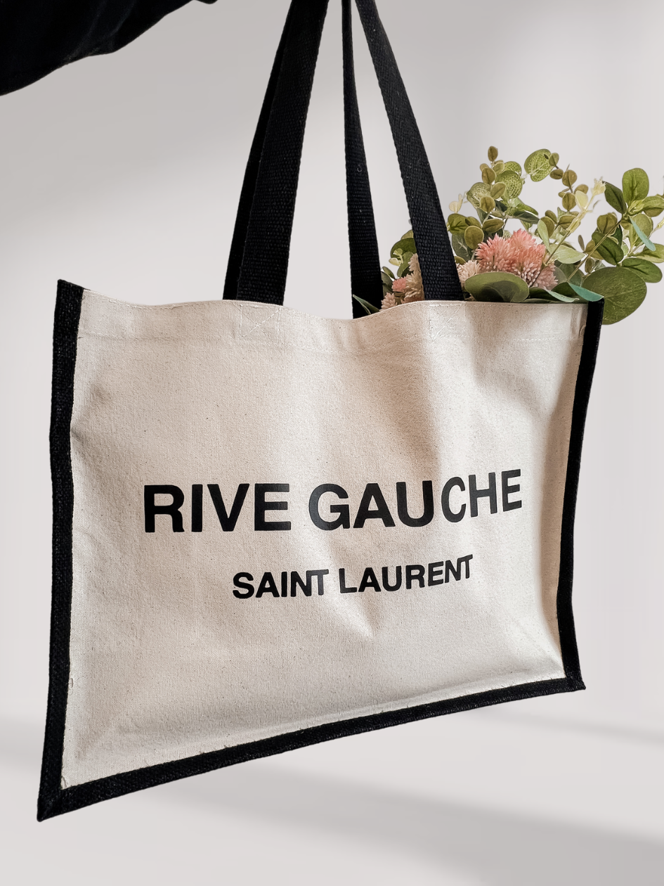 Saint Printed Tote Bag Out The Purse UK Black
