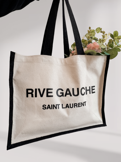 Saint Printed Tote Bag Out The Purse UK Black