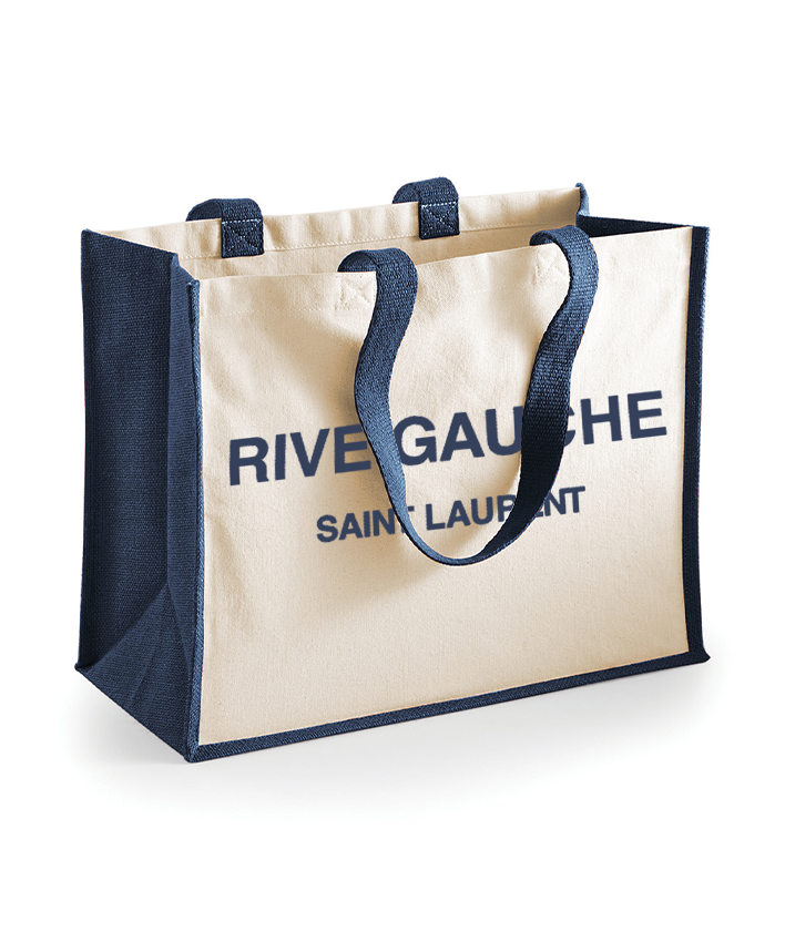 Saint Printed Tote Bag Out The Purse UK Navy