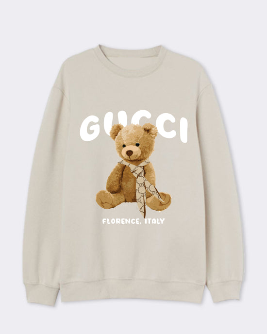 Florence Teddy Sand Sweatshirt - Out The Purse UK