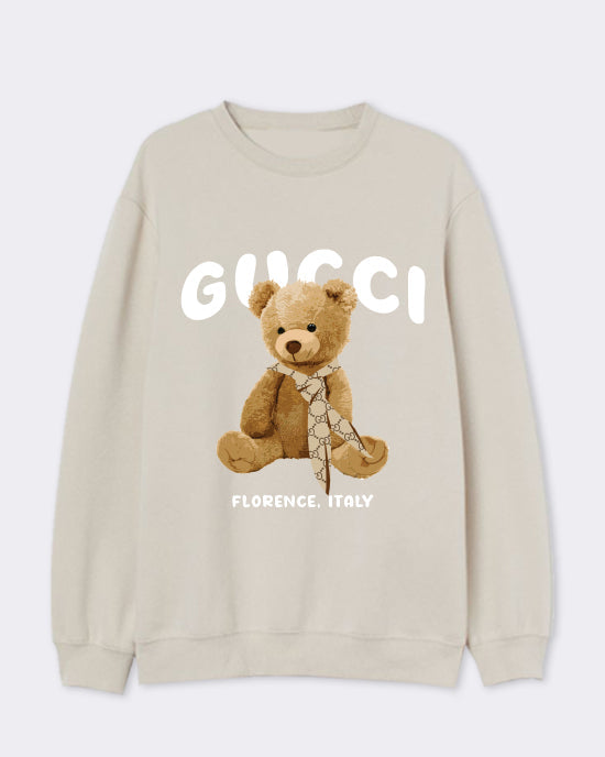 Florence Teddy Sand Mens Sweatshirt - Out The Purse UK