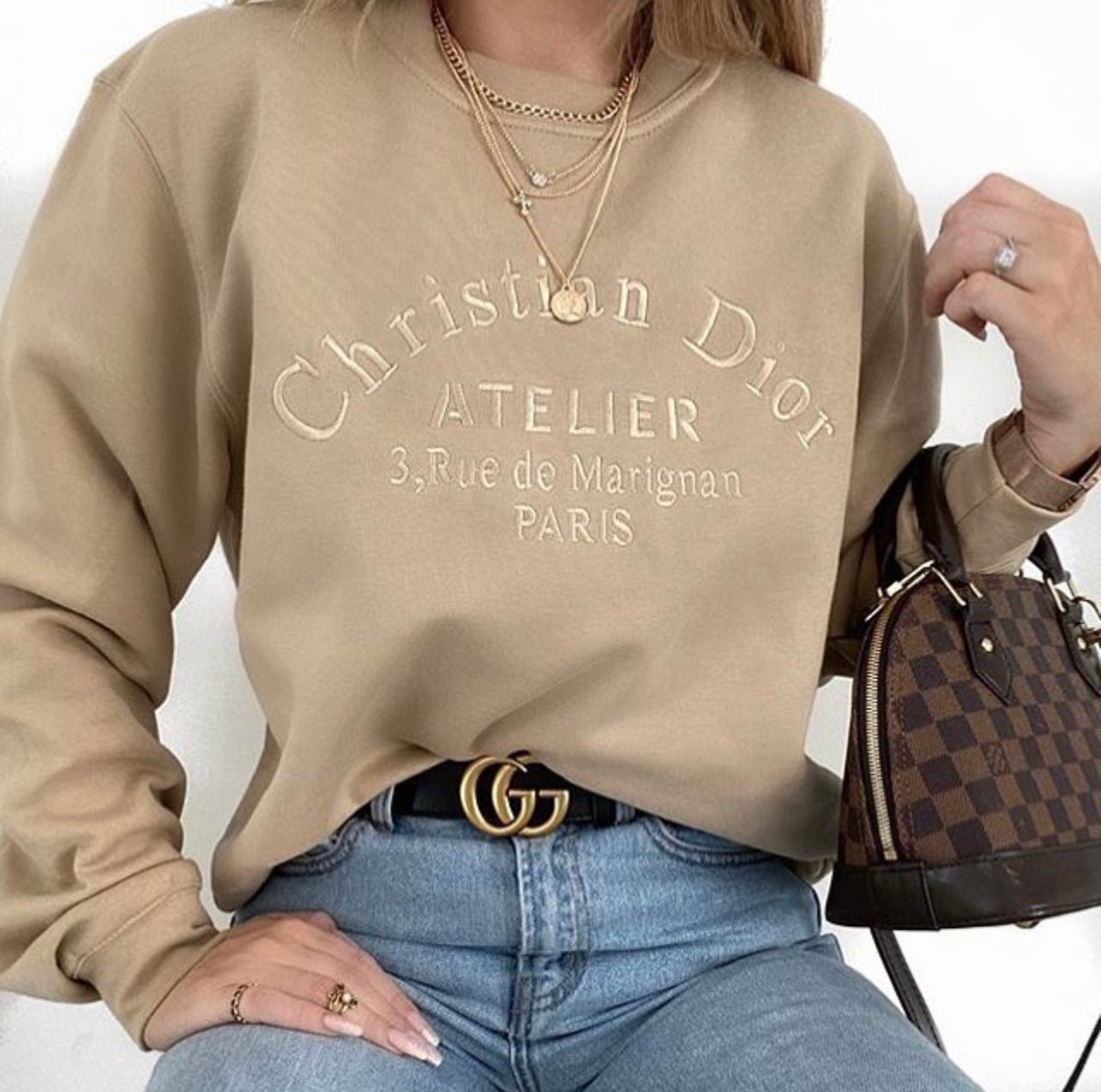 Atelier Embroidered Women's Sweatshirt - Out The Purse UK