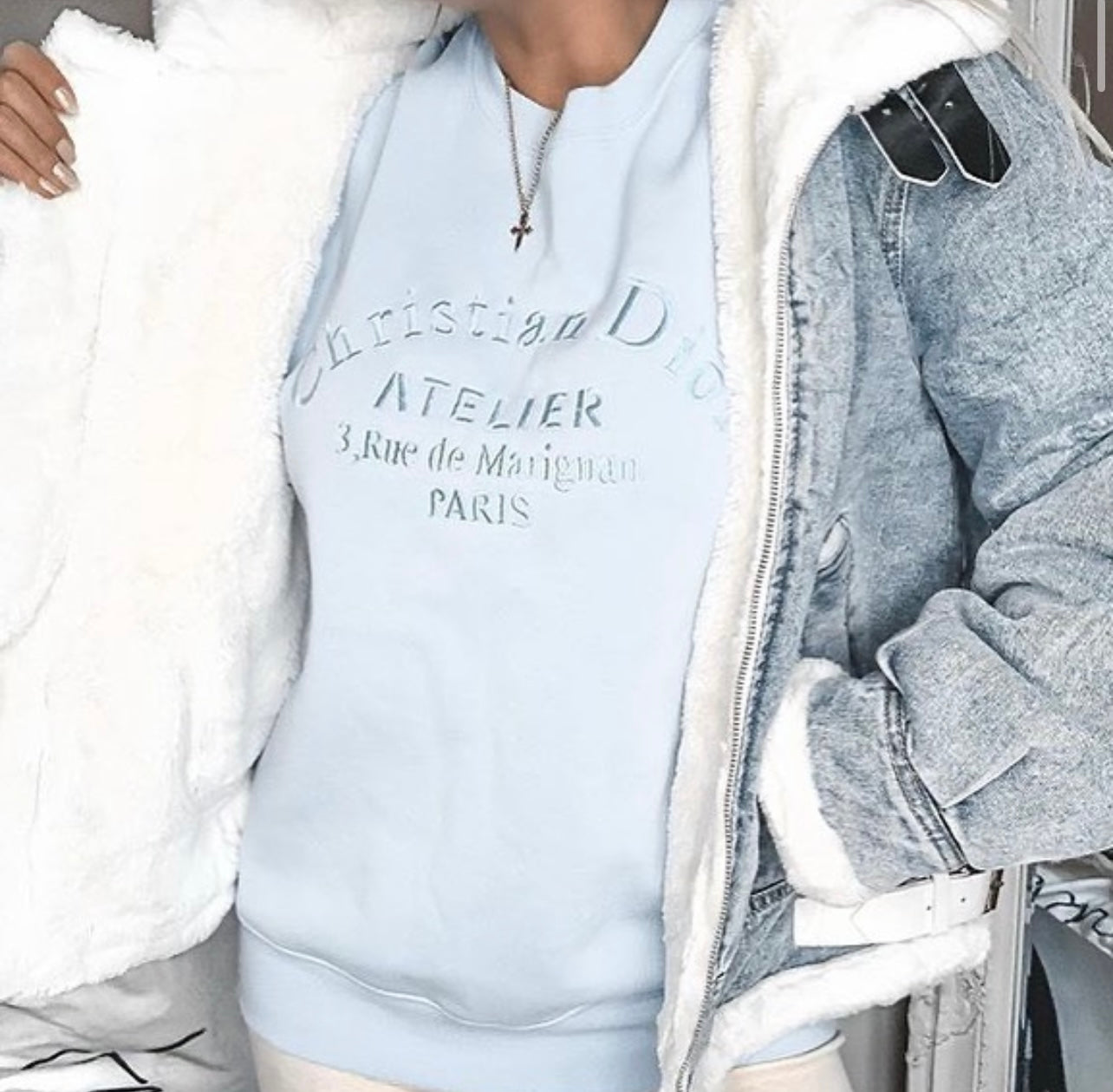 Atelier Embroidered Women's Sweatshirt Sweater Out The Purse UK 
