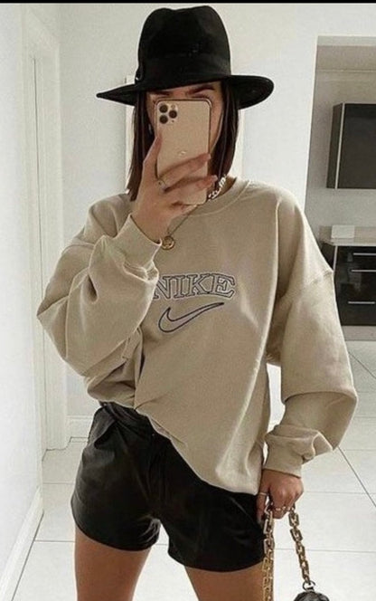 Vintage Sports Women's Sweatshirt Sand Sweater Out The Purse UK 