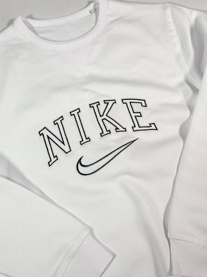 Old School Women's Sweatshirt White Clothing Out The Purse UK 