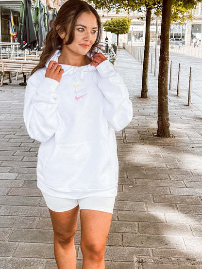 Paint Spill Women's Embroidered Hoodie Pastels Clothing Out The Purse UK 