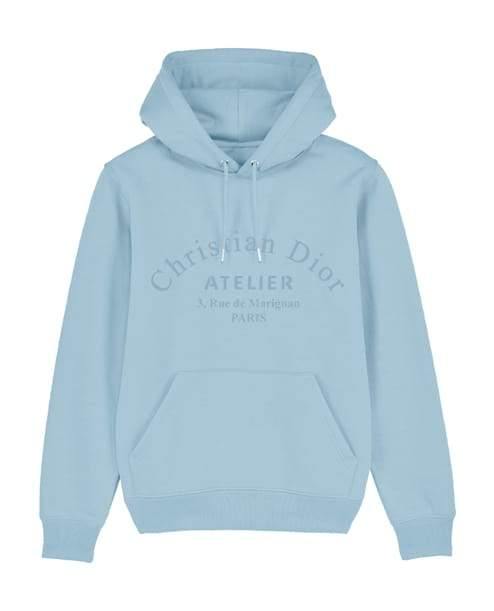 Atelier Embroidered Women's Hoodie Baby Blue Hoodie Out The Purse UK S baby blue 