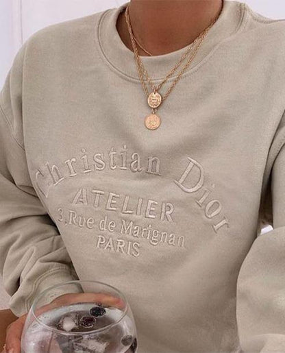 Atelier Embroidered Women's Sweatshirt - Out The Purse UK