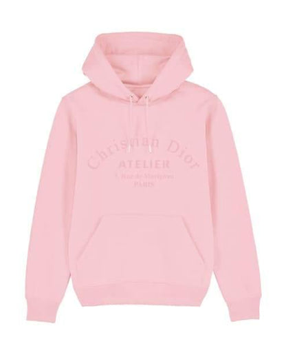 Atelier Embroidered Women's Hoodie Pink Hoodie Out The Purse UK S pink 