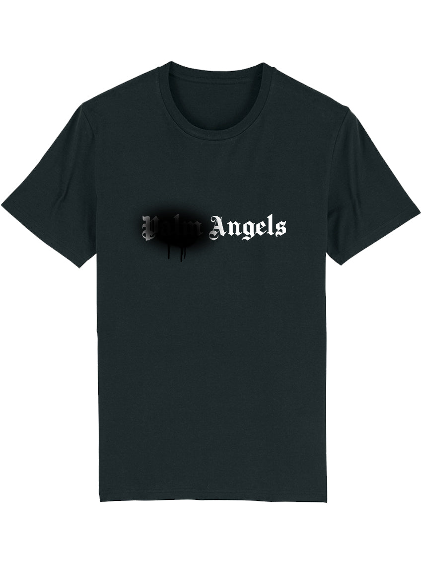Angels Spray Paint Unisex T-shirt T-Shirt Out The Purse UK XS black 