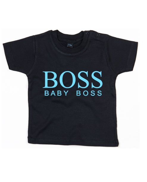Baby Boss T-shirt Baby & Toddler Out The Purse UK 0/6 mths Black 