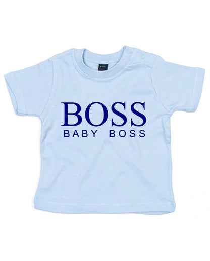 Baby Boss T-shirt Baby & Toddler Out The Purse UK 0/6 mths Baby Blue 