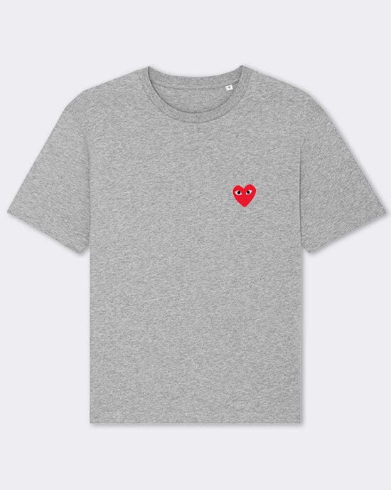 CDG embroidered heart T-shirt T-Shirt Out The Purse UK 