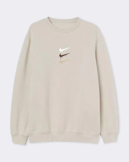 Paint Spill Women's Embroidered Sweatshirt Sand Sweater Out The Purse UK 