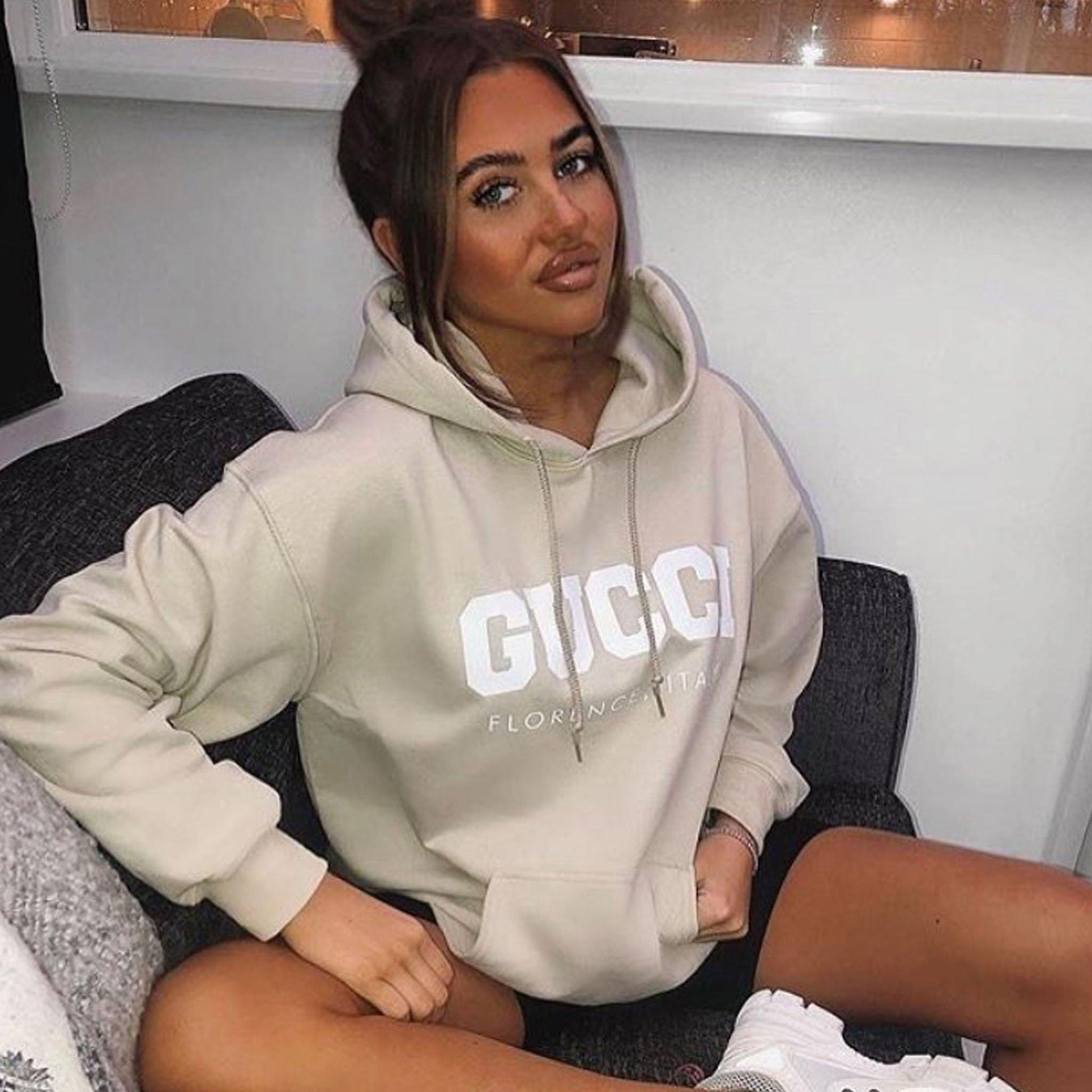 GG College Women's Hoodie SandGD057SAND