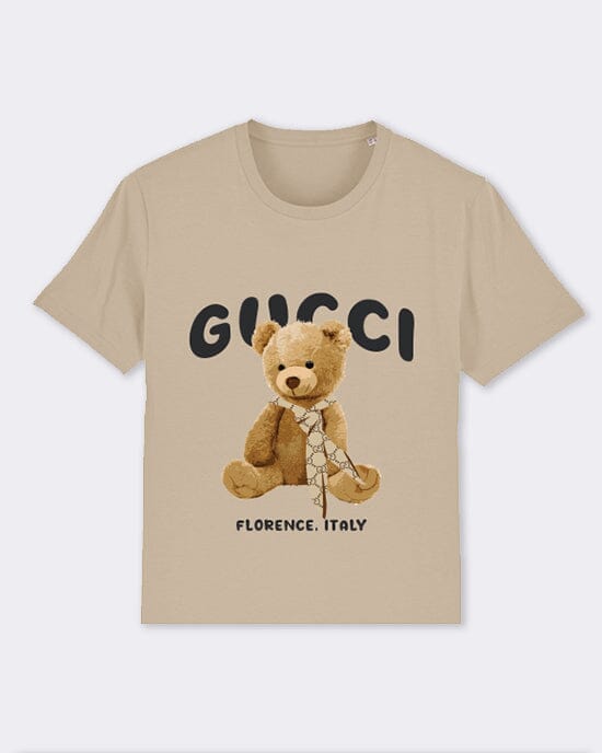 Florence Teddy Sand Kids T-shirt - Out The Purse UK