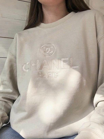 Paris Vintage Inspired Women's Sweatshirt Sand Sweater Out The Purse UK 
