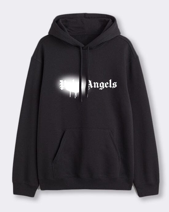 Angels Spray Paint Unisex Hoodie Hoodie Out The Purse UK white S 
