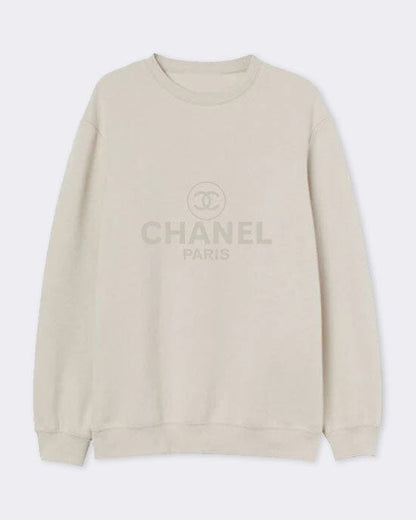 Paris Vintage Inspired Women's Sweatshirt Sand Sweater Out The Purse UK 